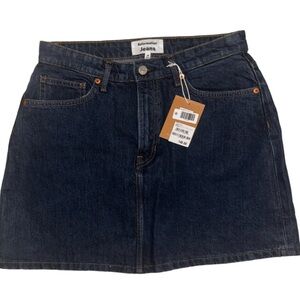 NWT- REFORMATION: Lydia High Rise Denim Mini Skirt
